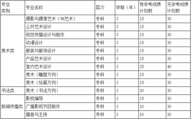 河北美术学院2020年高职单招影视节目专业招生简章